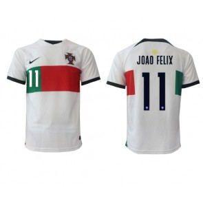 Portugalia Joao Felix #11 Koszulka Wyjazdowych MŚ 2022 Krótki Rękaw